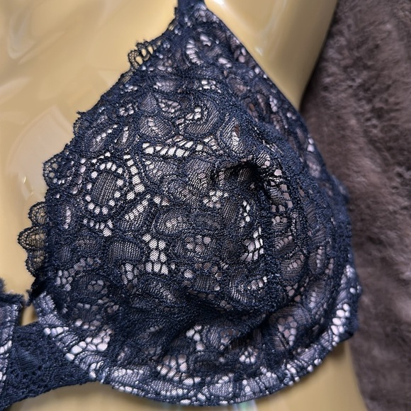 SOMA Unlined Plunge Black Lace Sz 36DDD - Picture 4 of 7